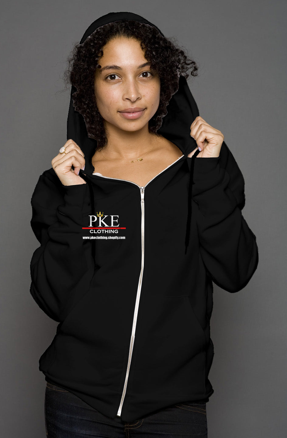 PKE CLOTHING Unisex Zip Hoody